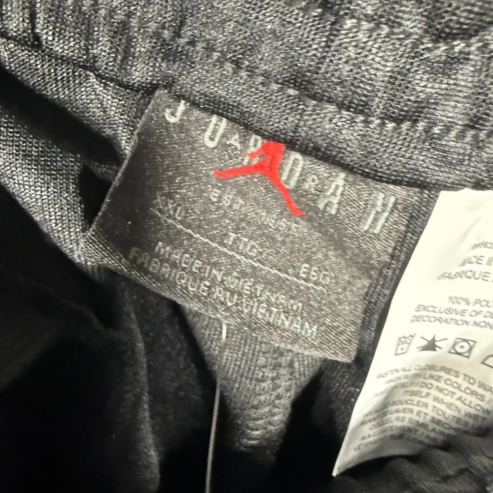 Jordan Track Pants Mens XXL Black Red Side Stripe Jumpman HF9341-011
